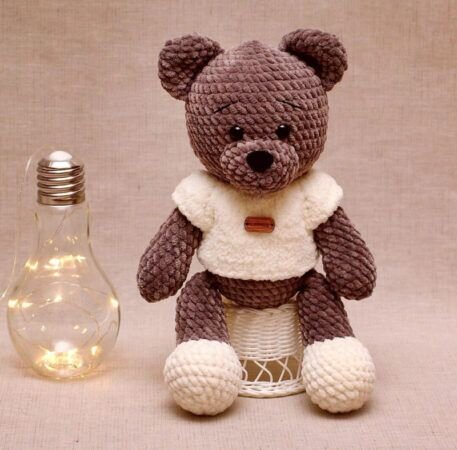 Amigurumi Crochet Brown Plush Bear Pattern 6