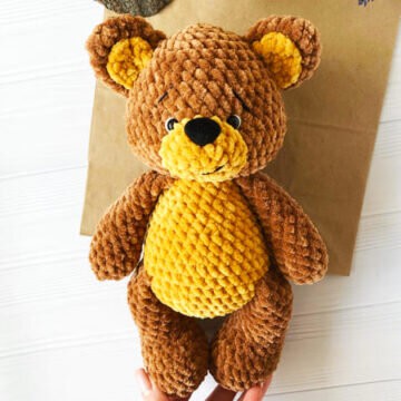 Amigurumi Crochet Brown Plush Bear Pattern