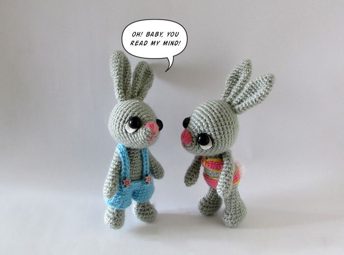 Amigurumi Dear Rabbits Free Pattern 1