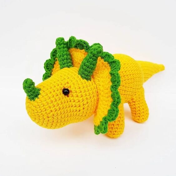 Amigurumi Dinosaur Triceratops Free Pattern 1