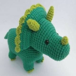 Amigurumi Dinosaur Triceratops Free Pattern 2