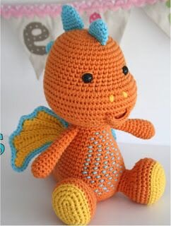 Amigurumi Dinosaur Triceratops Free Pattern 4