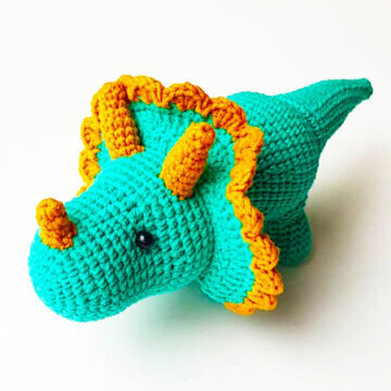 Amigurumi Dinosaur Triceratops Free Pattern