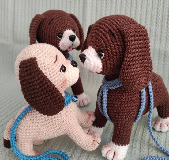 Amigurumi Dog in Love Free Pattern 5