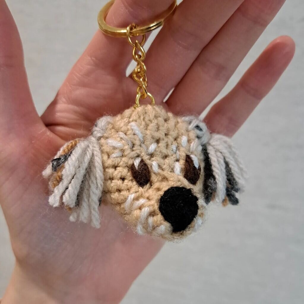 Amigurumi Dog Keychain Free Pattern 1