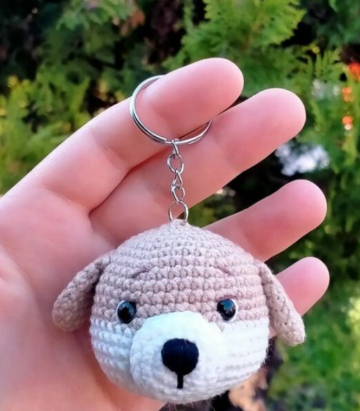 Amigurumi Dog Keychain Free Pattern 3