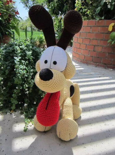 Amigurumi Dog Odie From Garfield Free Pattern