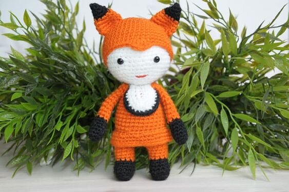 Amigurumi Doll in Fox Costume Free Pattern 2