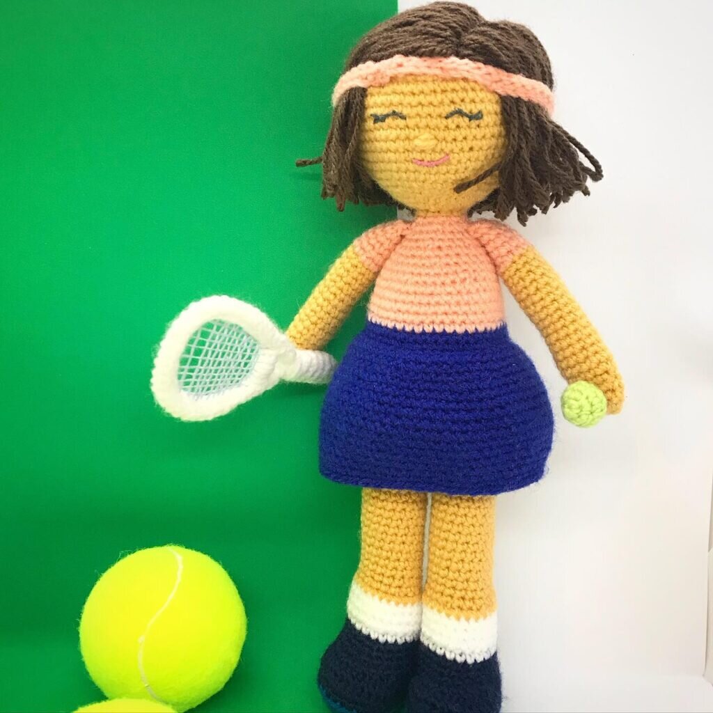 Amigurumi Doll Tennis Player Free Pattern 1