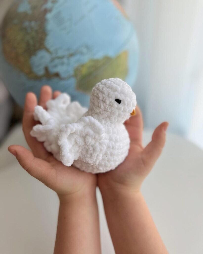 Amigurumi Dove Free Pattern 4