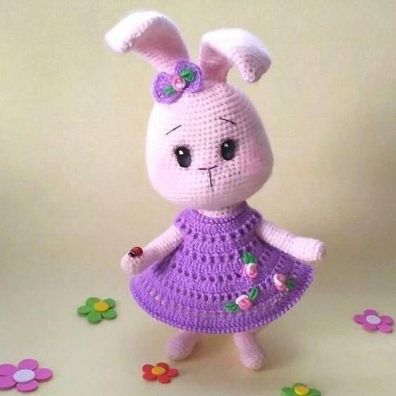 Amigurumi Flower Bunny Free Crochet Pattern 3