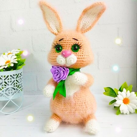 Amigurumi Flower Bunny Free Crochet Pattern 6