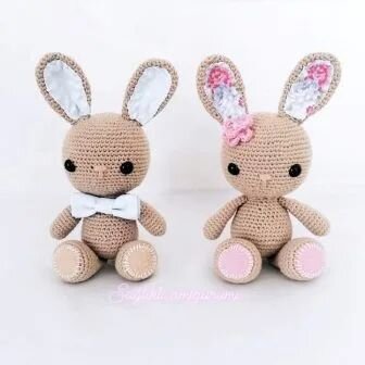 Amigurumi Flower Bunny Free Crochet Pattern 8