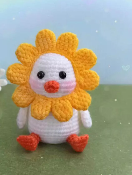 Amigurumi Flower Duck Free Pattern