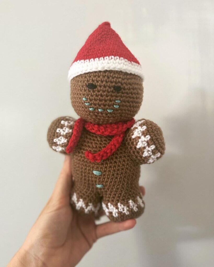 Amigurumi Gingerbread Man Free Pattern 6