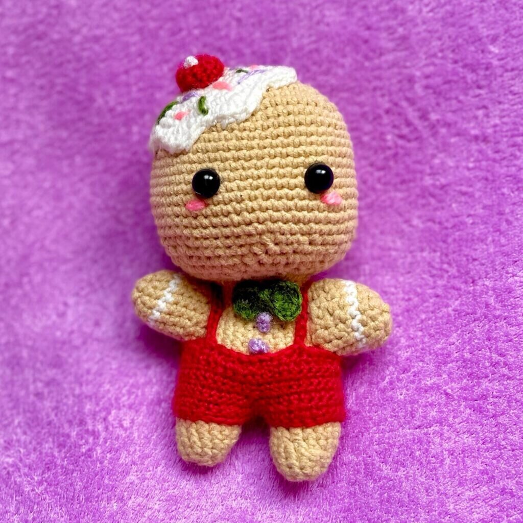 Amigurumi Gingerbread Man Free Pattern 8