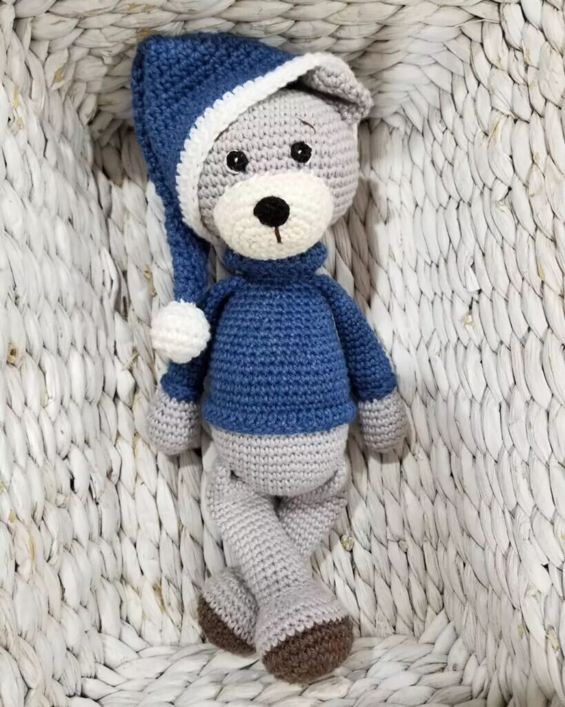 Amigurumi Gray Bear Crochet Pattern 2