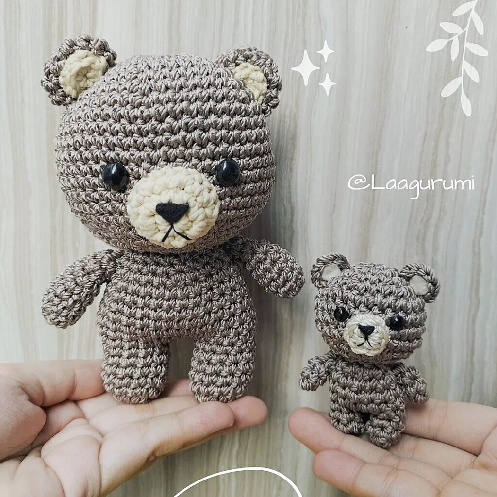 Amigurumi Gray Bear Crochet Pattern 3