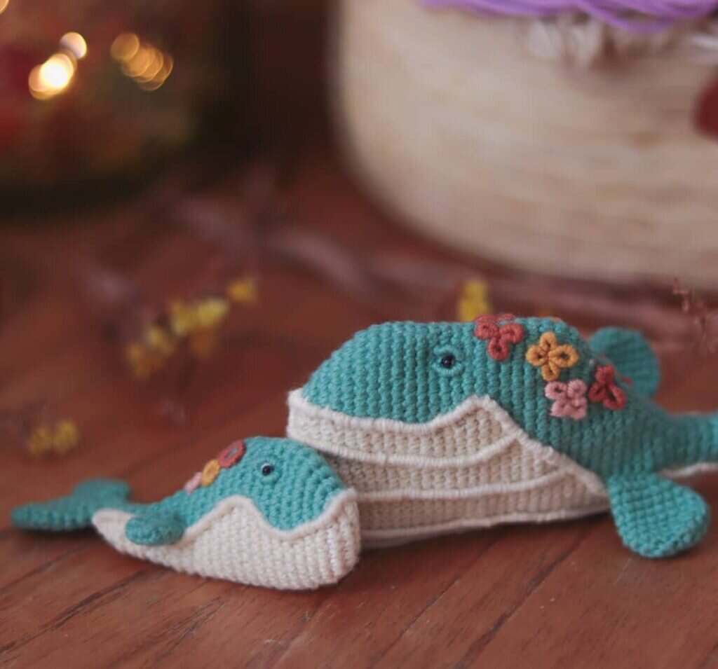 Amigurumi Green Whale Free Pattern 2