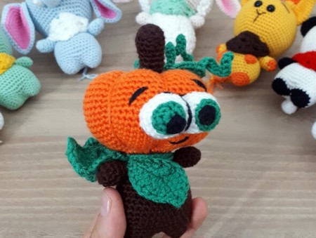 Amigurumi Halloween Pumpkin Free Crochet Pattern