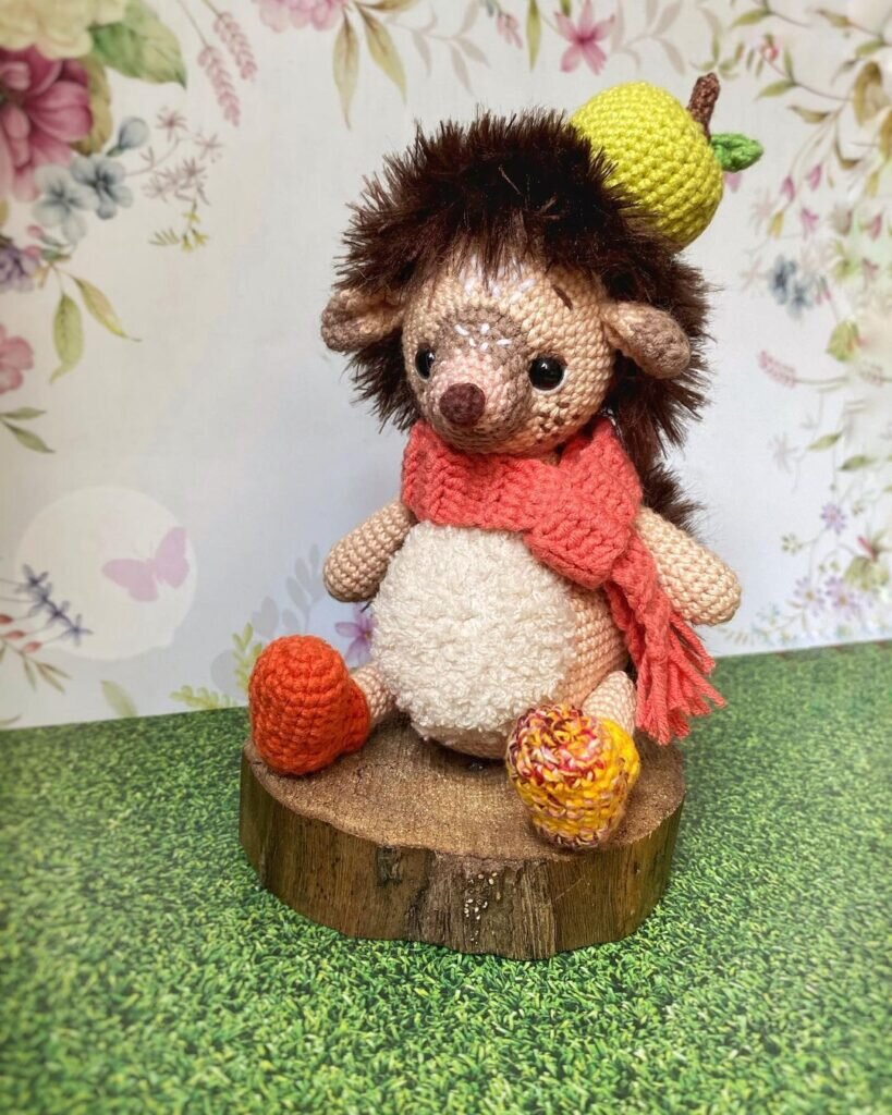 Amigurumi Ηedgehog İn A Dress Free Pattern 8