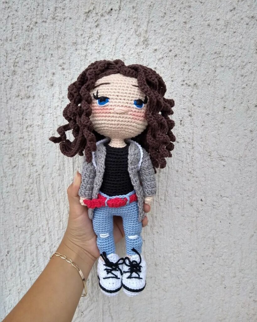 Amigurumi Jeans For a Doll Crochet Pattern 1