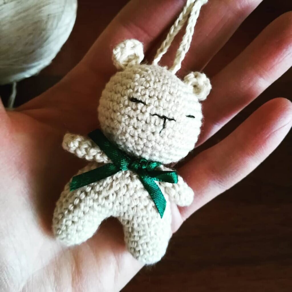 Amigurumi Keychain Bear Free Pattern 4