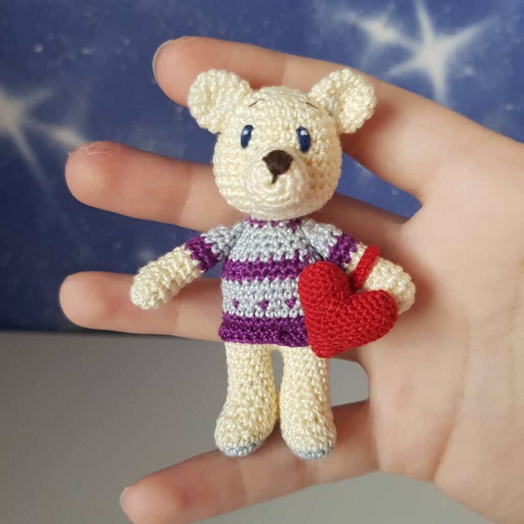 Amigurumi Keychain Bear Free Pattern 5