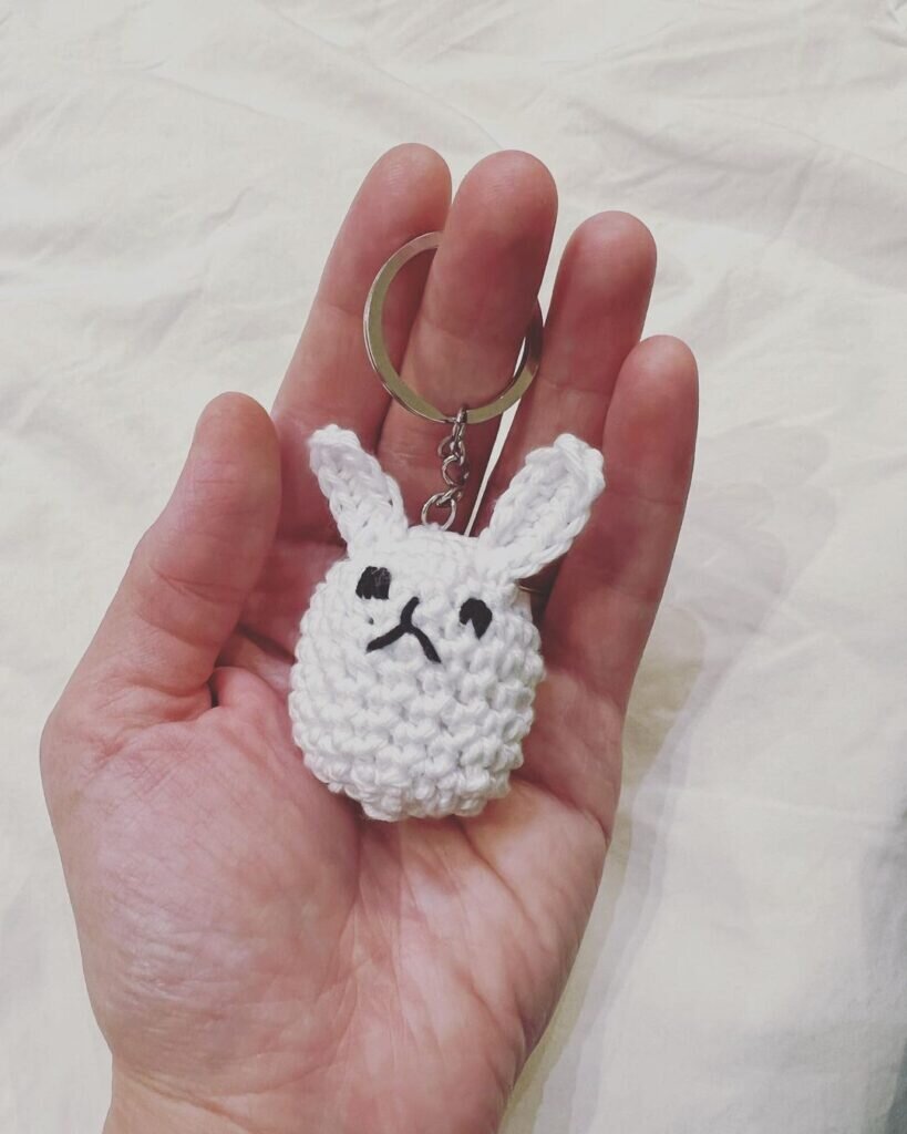 Amigurumi Keychain Bunny Crochet Pattern 3