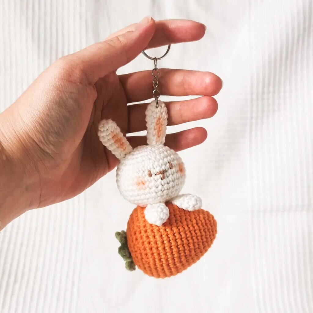 Amigurumi Keychain Bunny Crochet Pattern 4