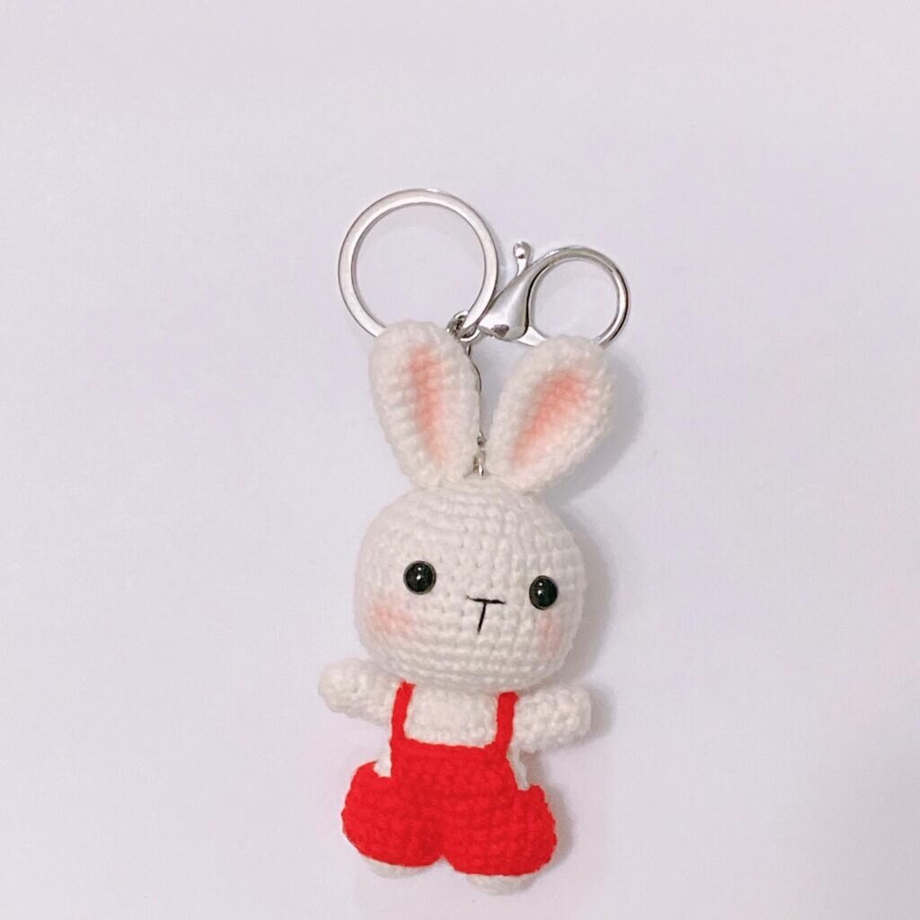 Amigurumi Keychain Bunny Crochet Pattern 7