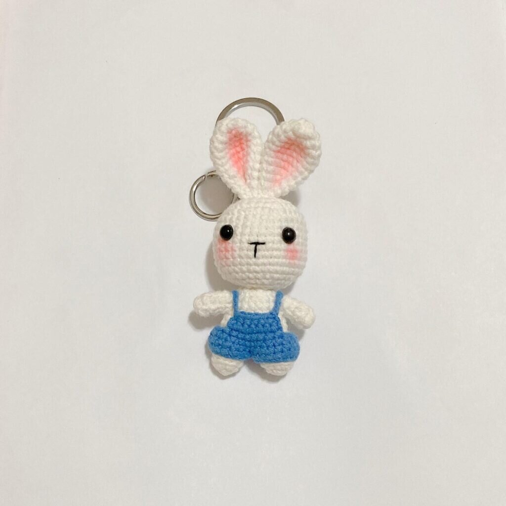 Amigurumi Keychain Bunny Crochet Pattern 9