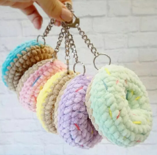 Amigurumi Keychain Donut Free Pattern