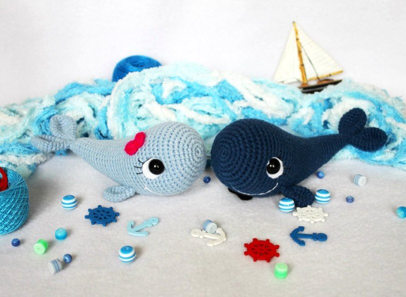 Amigurumi Knitting Toy Whale Free Pattern 1