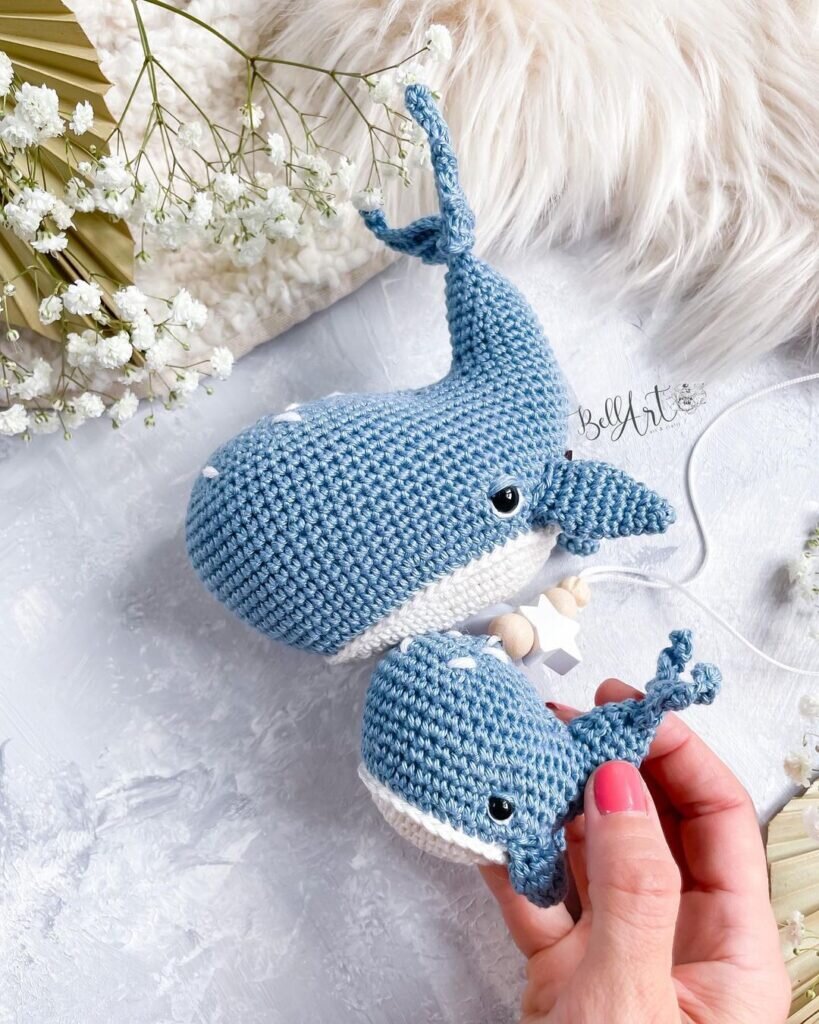 Amigurumi Knitting Toy Whale Free Pattern 6