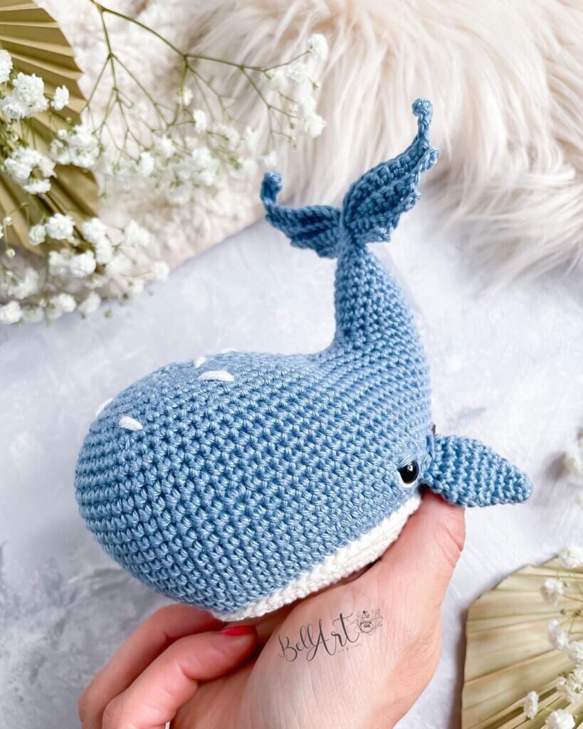 Amigurumi Knitting Toy Whale Free Pattern 7