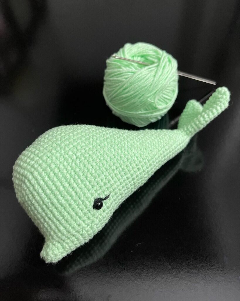 Amigurumi Knitting Toy Whale Free Pattern 9