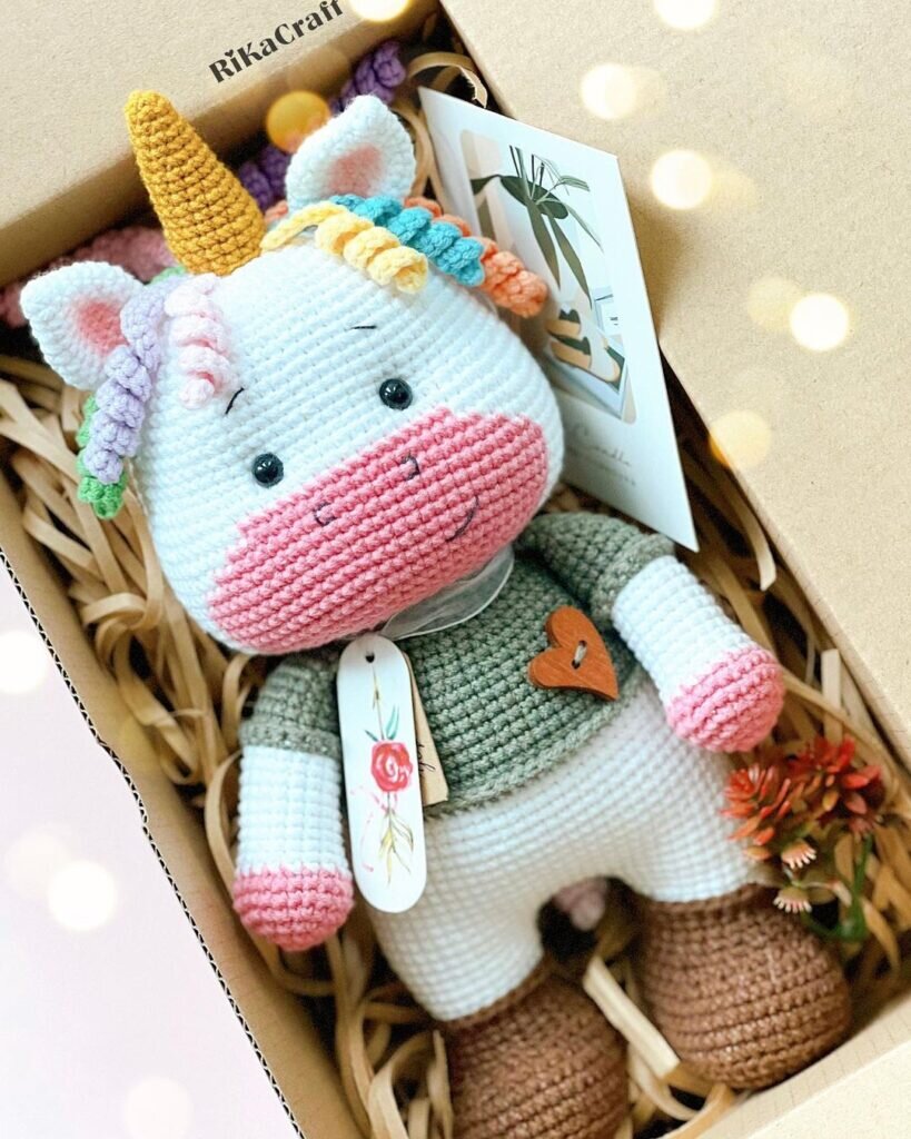 Amigurumi Little Unicorn Free Pattern 10