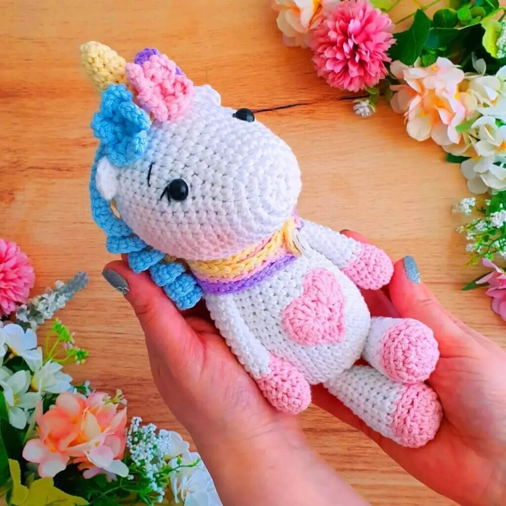 Amigurumi Little Unicorn Free Pattern 4