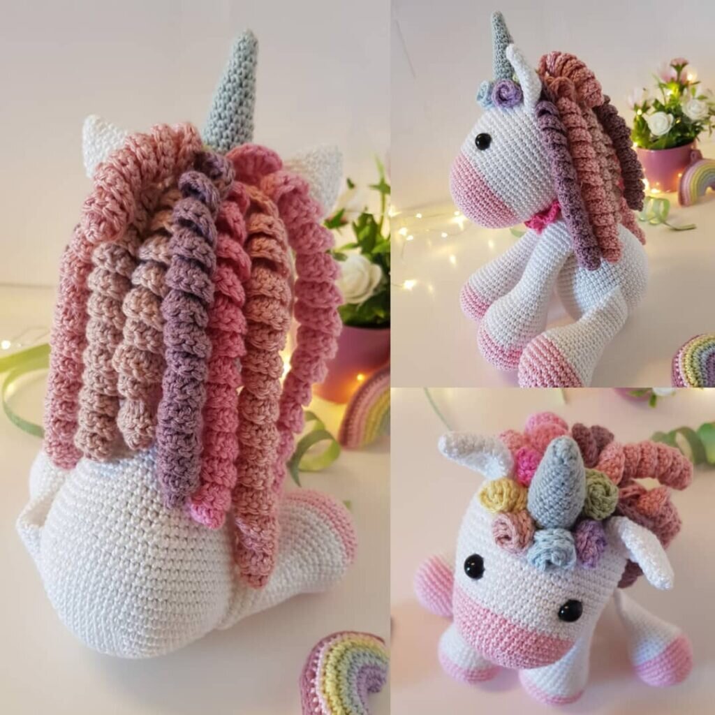 Amigurumi Little Unicorn Free Pattern 7