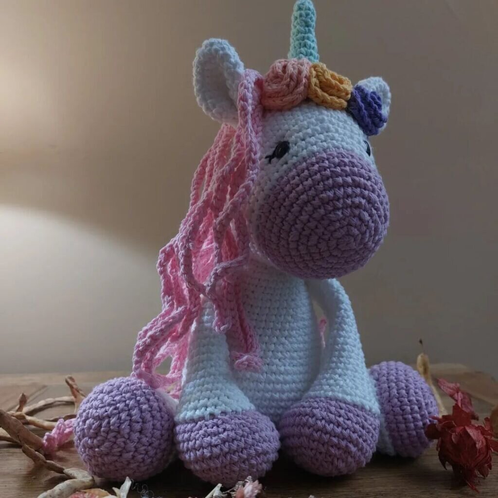 Amigurumi Little Unicorn Free Pattern 8