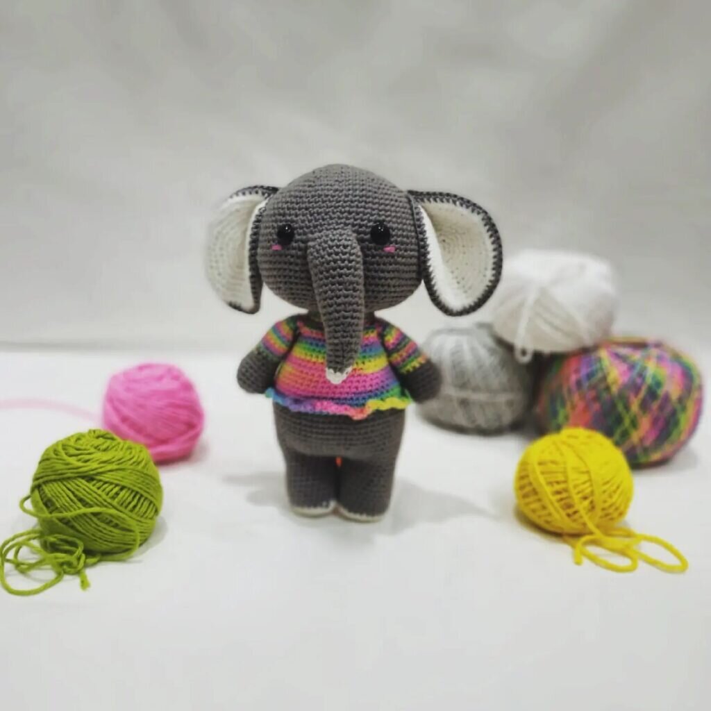 Amigurumi Mini Elephant Free Pattern 7