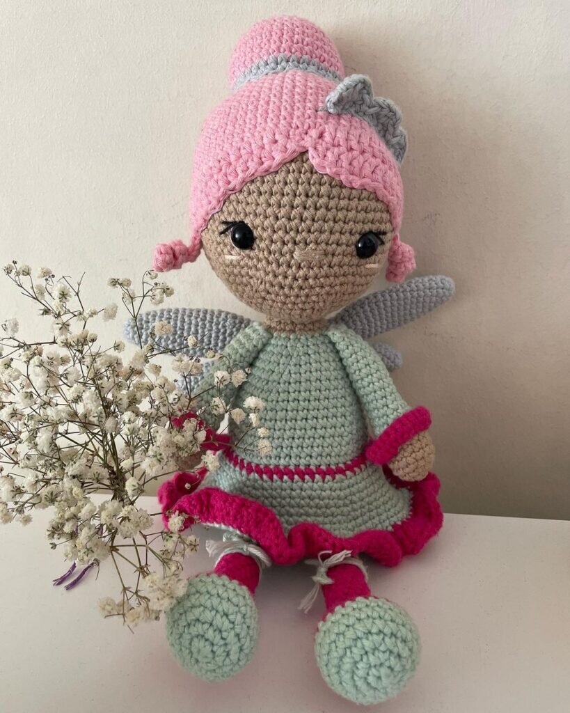 Amigurumi Mini fairy Free Pattern 7