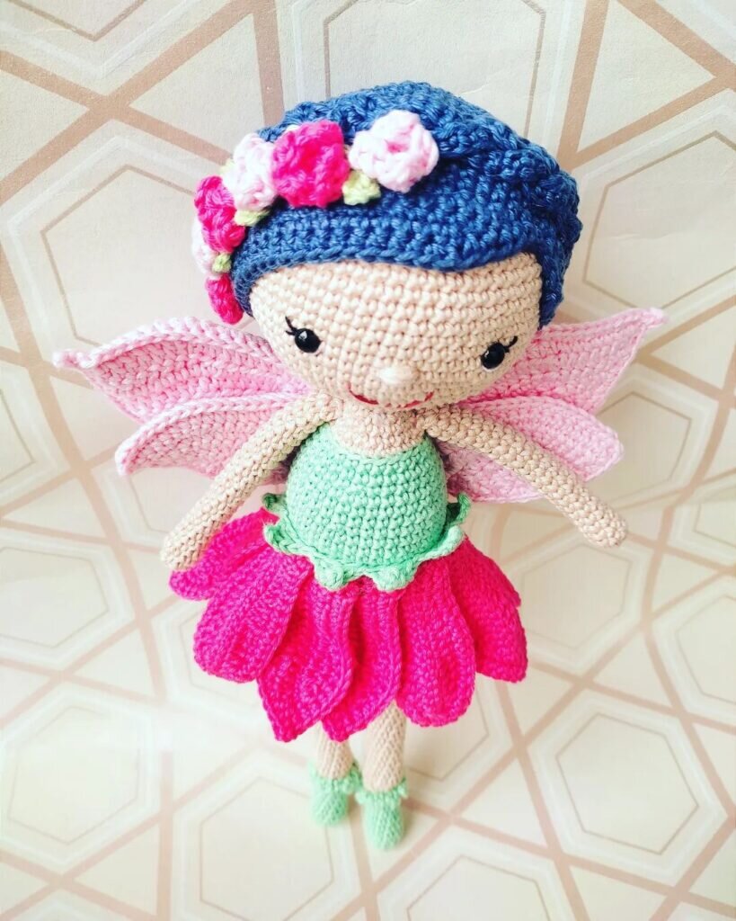 Amigurumi Mini fairy Free Pattern 8