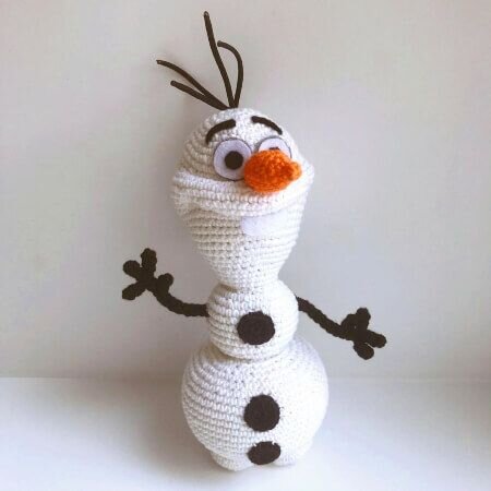 Amigurumi Olaf the Snowman Free Pattern 1