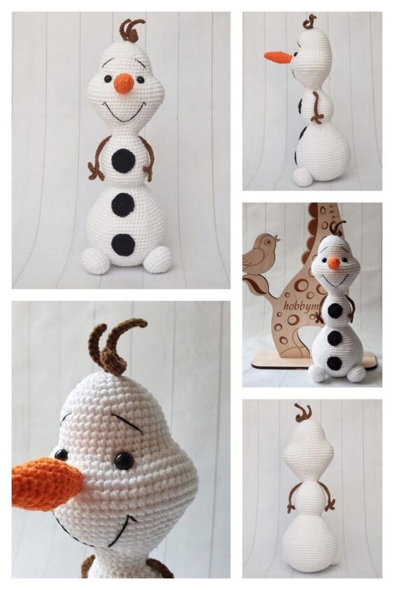 Amigurumi Olaf the Snowman Free Pattern 4