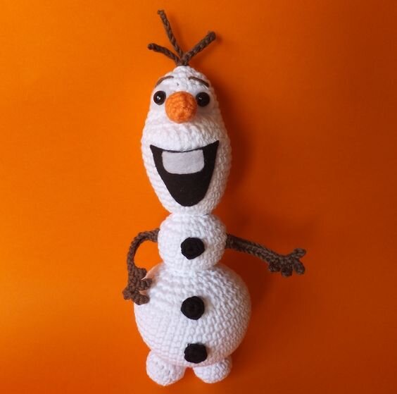 Amigurumi Olaf the Snowman Free Pattern 8