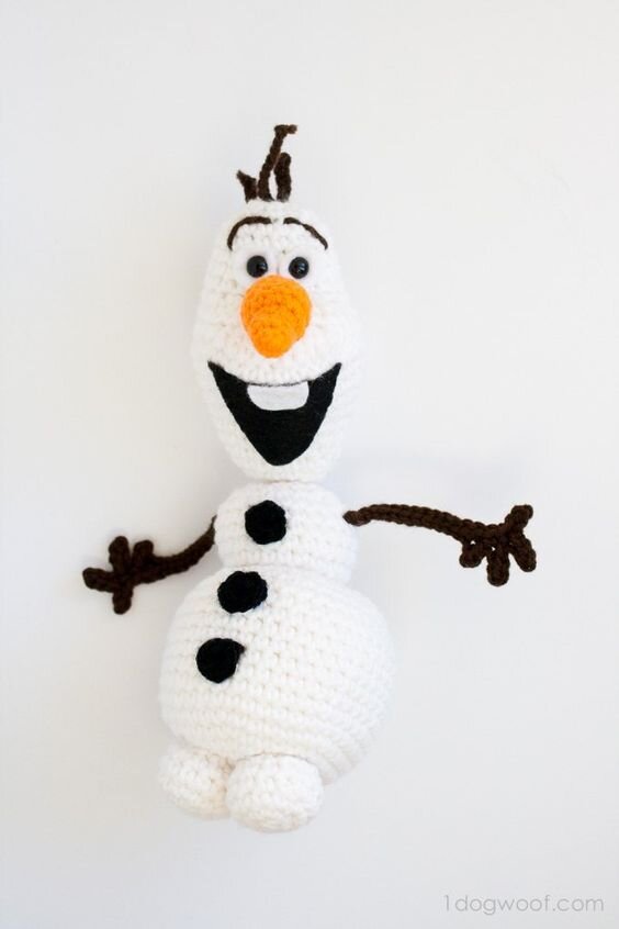 Amigurumi Olaf the Snowman Free Pattern 9