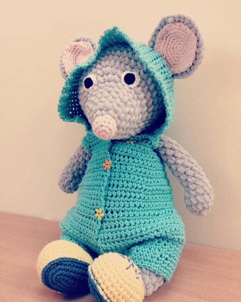 Amigurumi Pajama Mouse Crochet Pattern 2