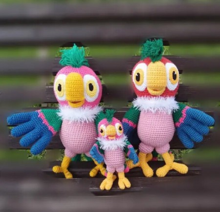 Amigurumi Parrot Kesha Crochet Pattern